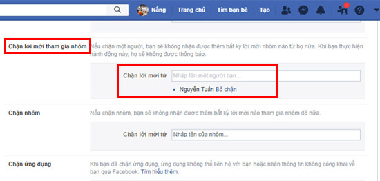 Cách chặn thêm vào nhóm trên Facebook