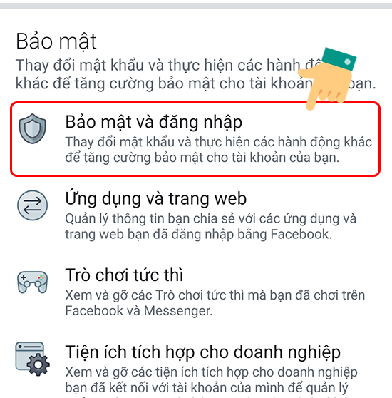 Kích hoạt tính năng cảnh báo đăng nhập Facebook