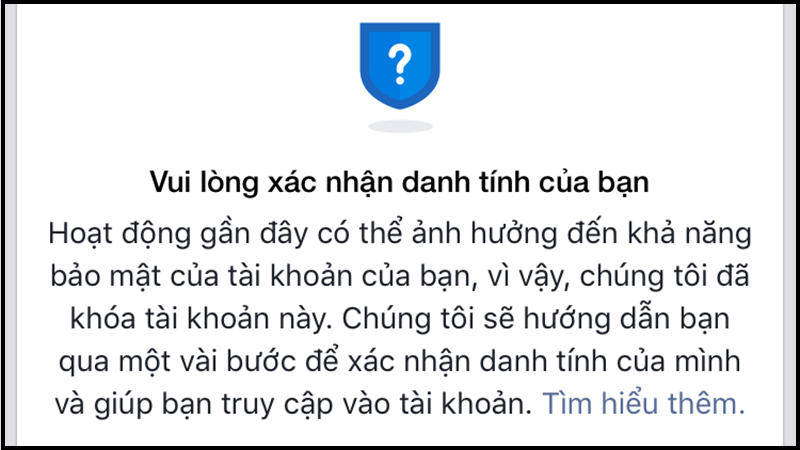 Cách xác nhận danh tính tài khoản Facebook và khắc phục lỗi liên quan