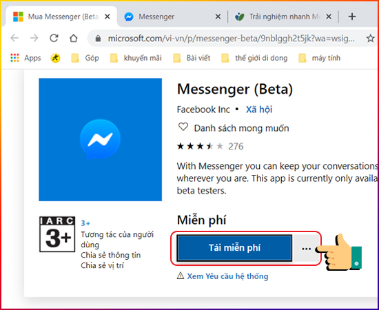 Facebook Messenger bản Beta dành cho Windows 10