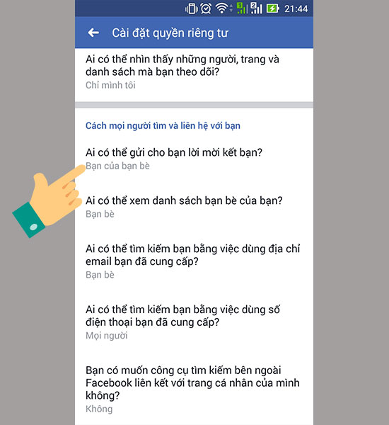 Cách giới hạn lời mời kết bạn trên Facebook