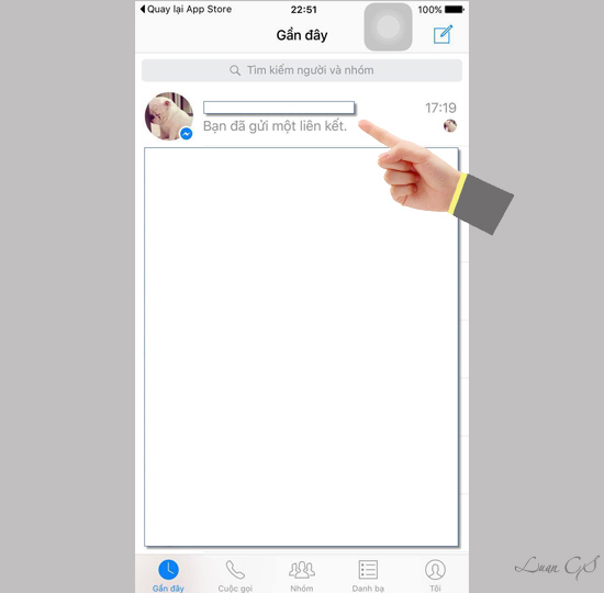 Gọi video từ Facebook Messenger trên nền tảng iOS