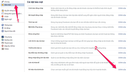 Hướng dẫn khóa tài khoản Facebook