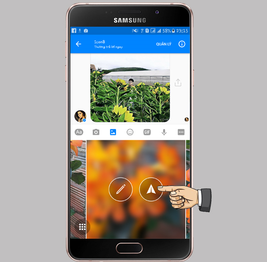Tạo ảnh nghệ thuật với Facebook Messenger