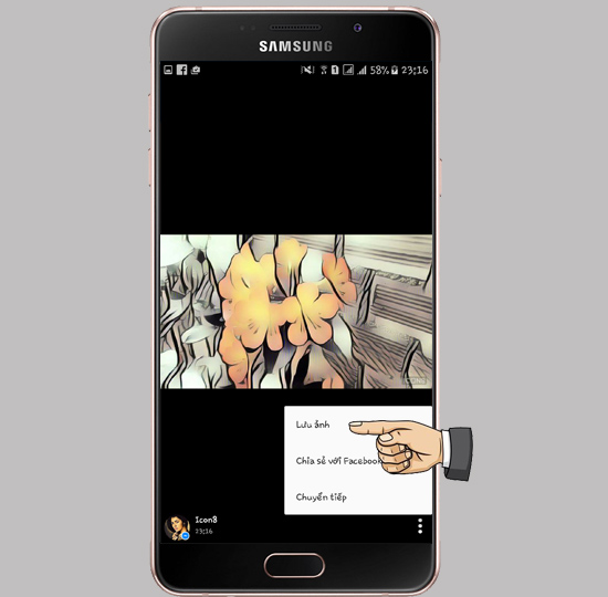 Tạo ảnh nghệ thuật với Facebook Messenger