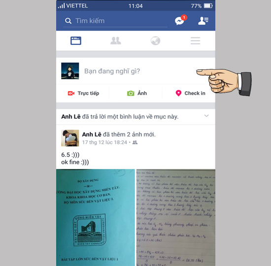 Đăng Status kèm màu nền trên Facebook