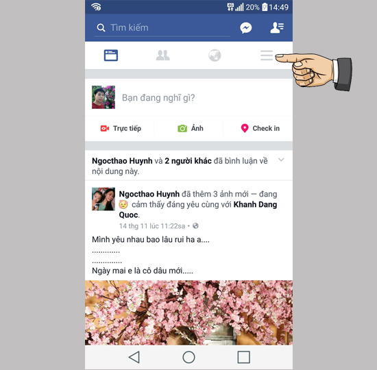 Bạn bè gần đây trên Facebook