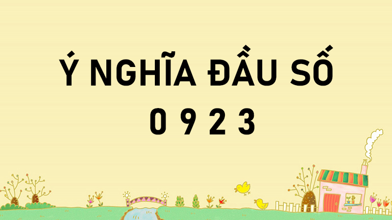 Đầu số 0923 là mạng gì? Ý nghĩa của đầu số 0923? Có phải đầu số đẹp?