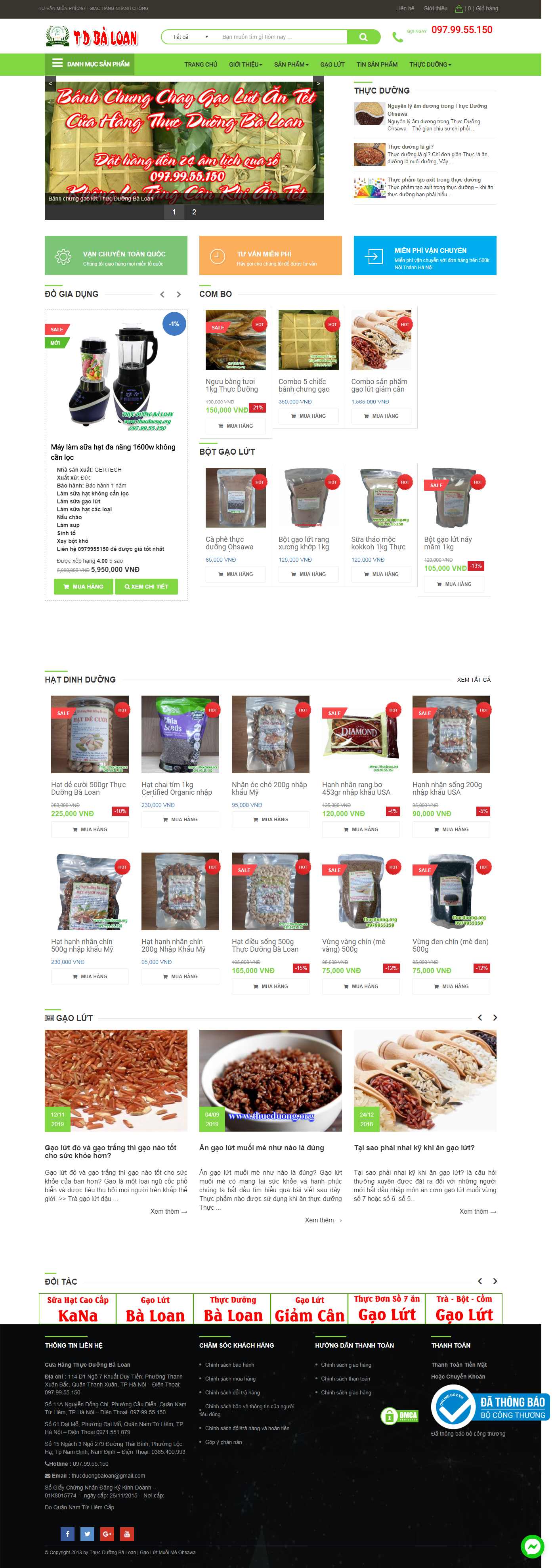 Thiết kế Website đồ ăn chay - thucduong.org - VietWebGroup.Vn