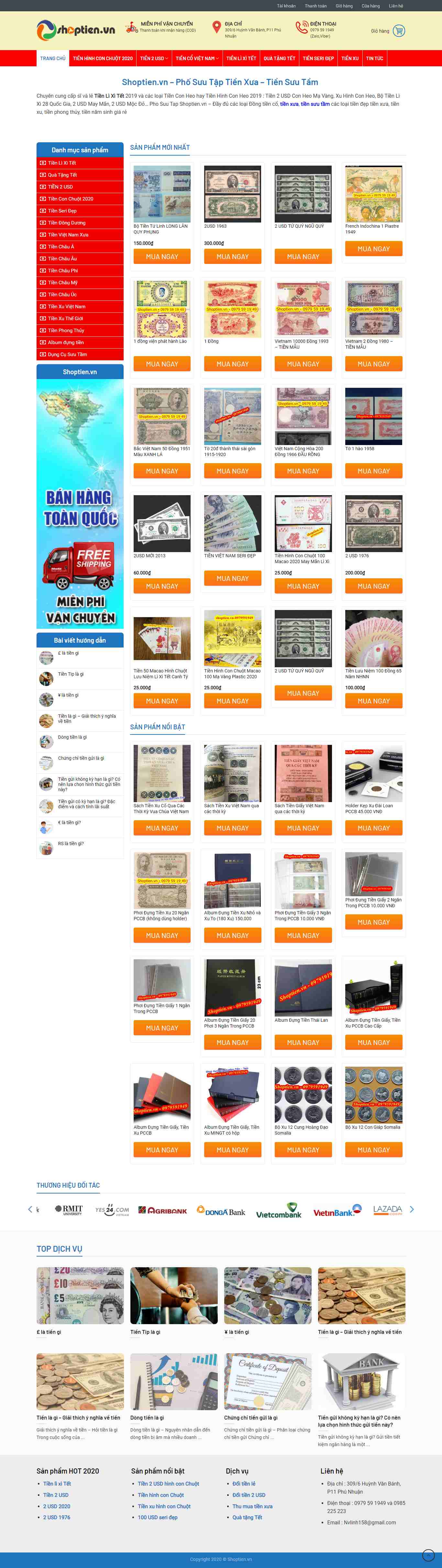 Thiết kế Web đổi tiền lẻ shoptien.vn