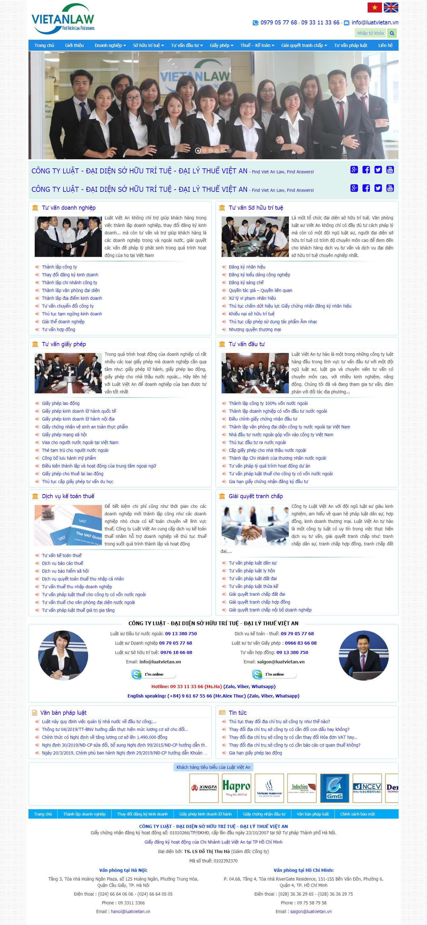 Thiết kế Web tư vấn pháp luật luatvietan.vn