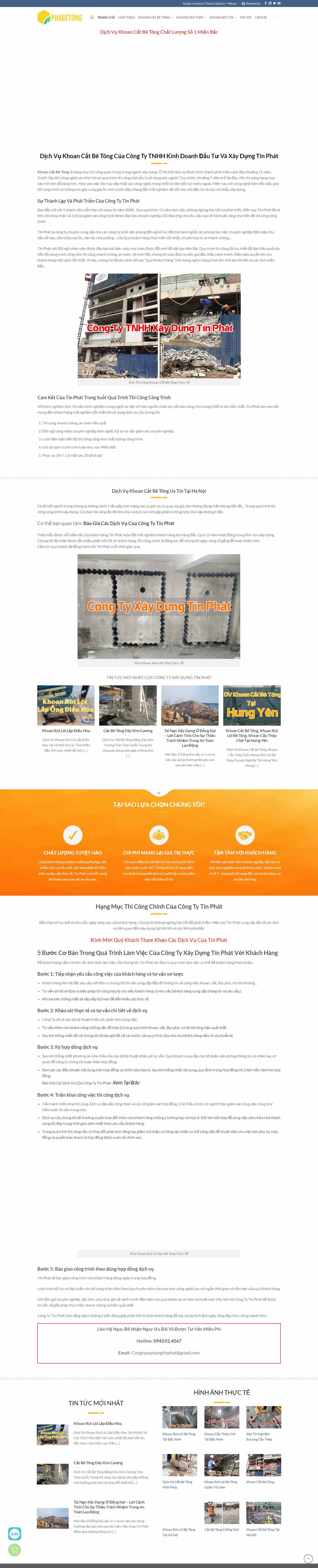 Thiết kế Web khoan cắt bê tông phabetong.vn