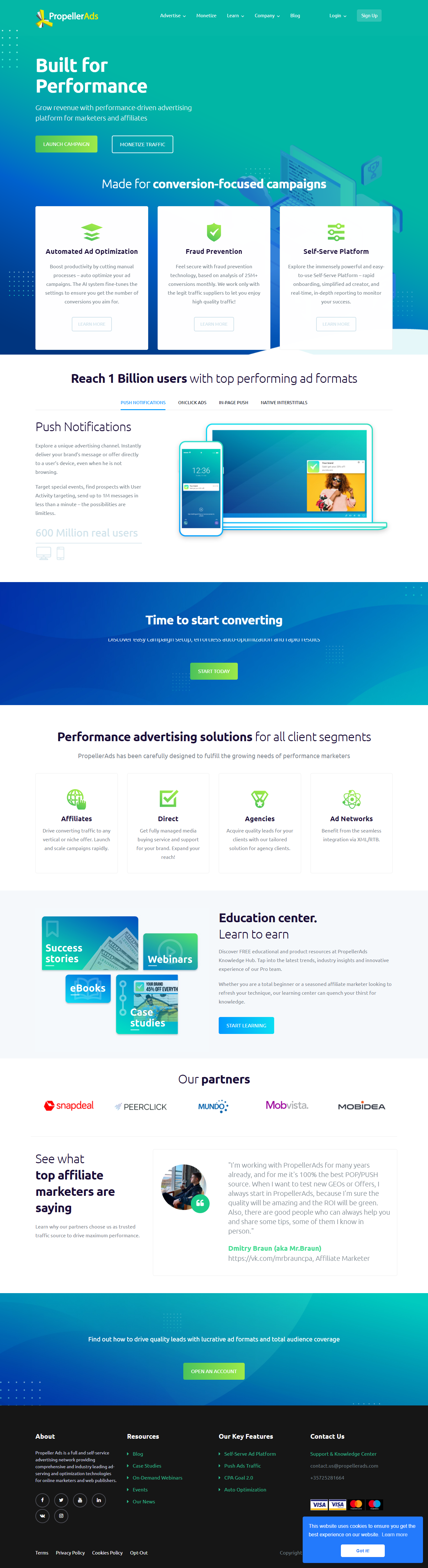 Thiết kế Web max propellerads.com