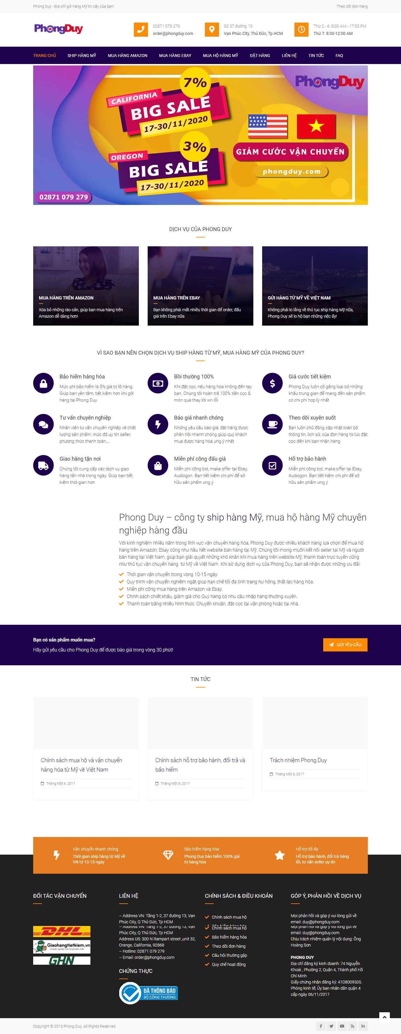 Thiết kế Web nước ngoài phongduy.com