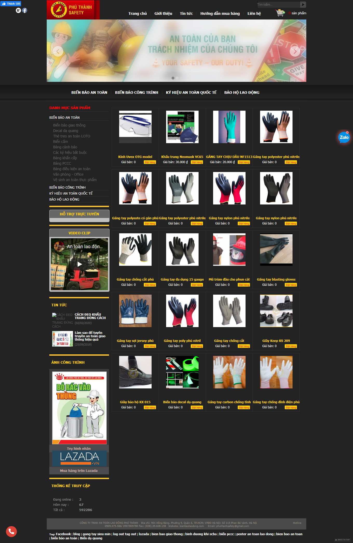 Thiết kế Web huyện thanh oai bienbaolaodong.com