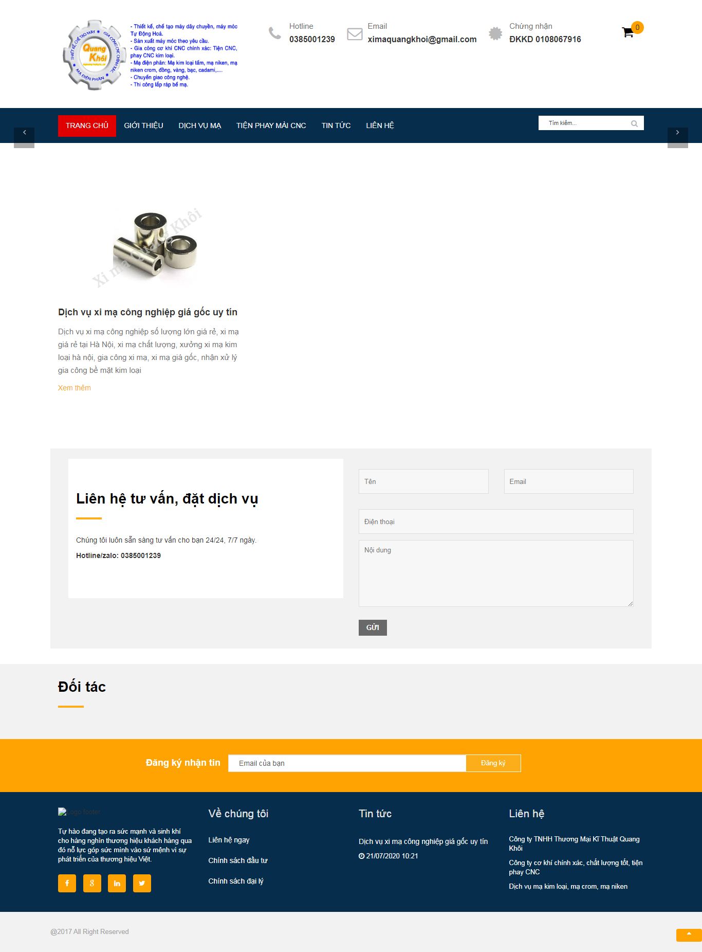 Thiết kế Web gia công chế tạo makimloaitot.com