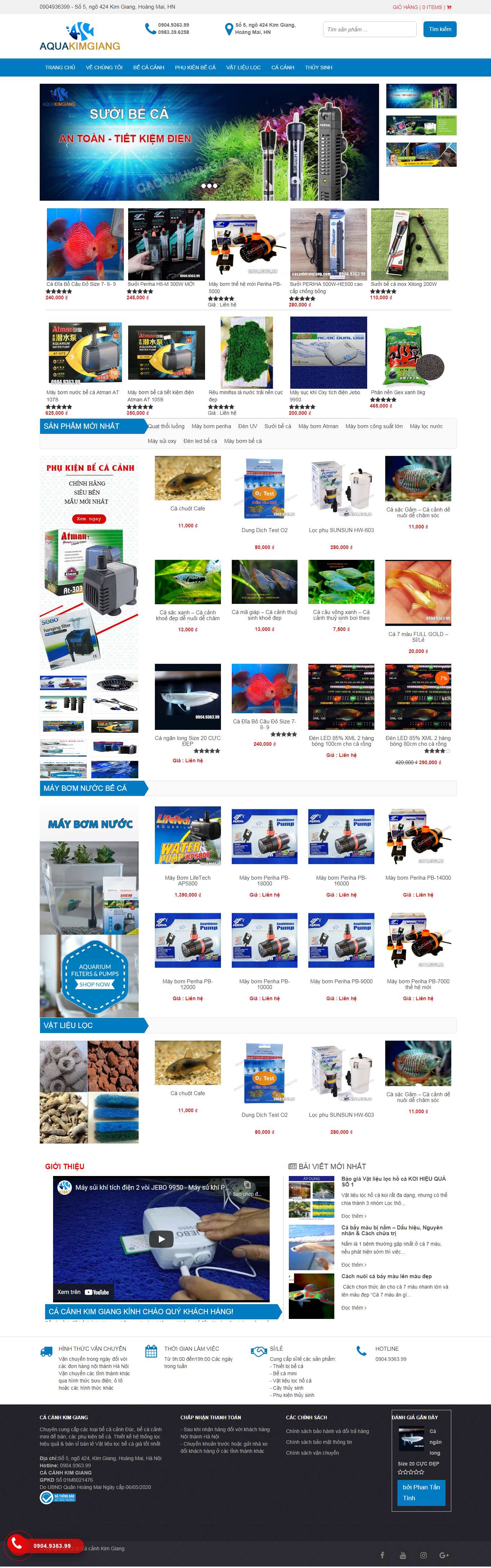 Thiết kế Web huyện thanh oai cacanhkimgiang.com