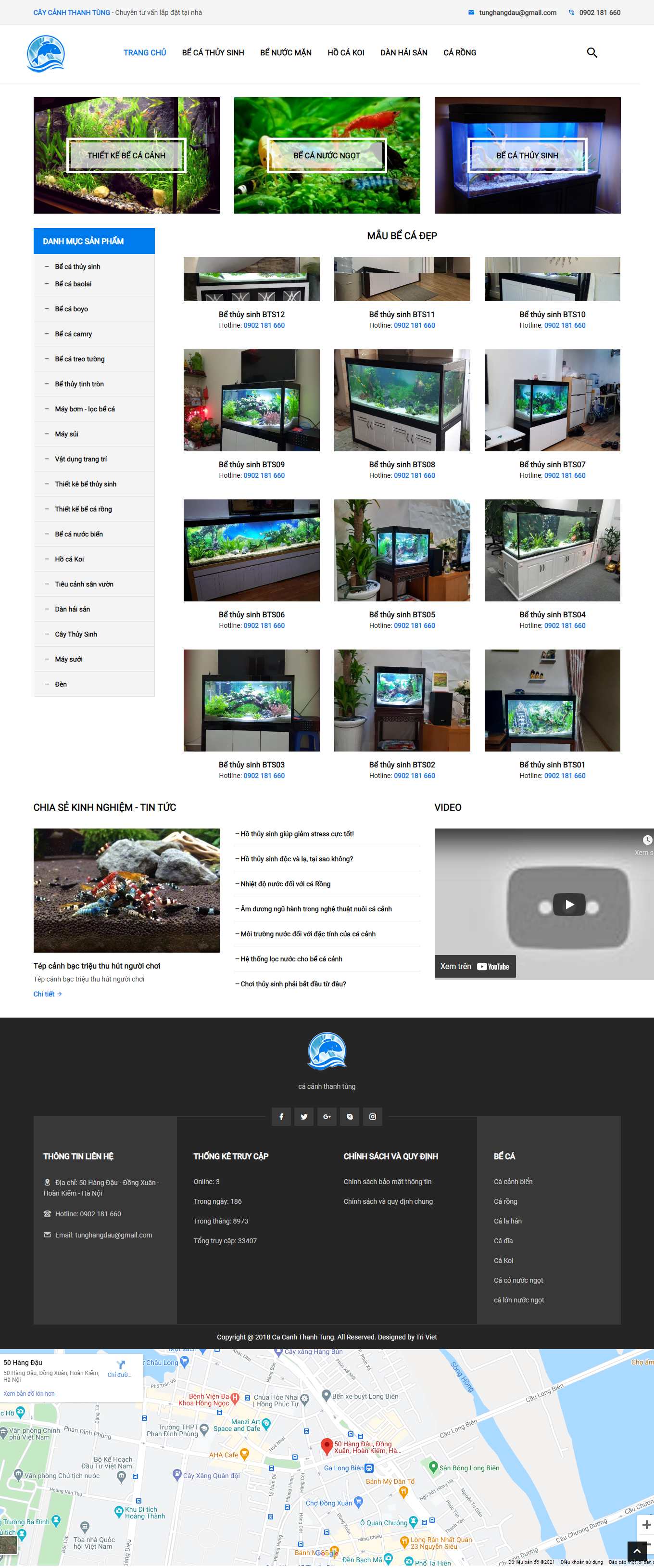 Thiết kế Web huyện thanh oai cacanhthanhtung.com