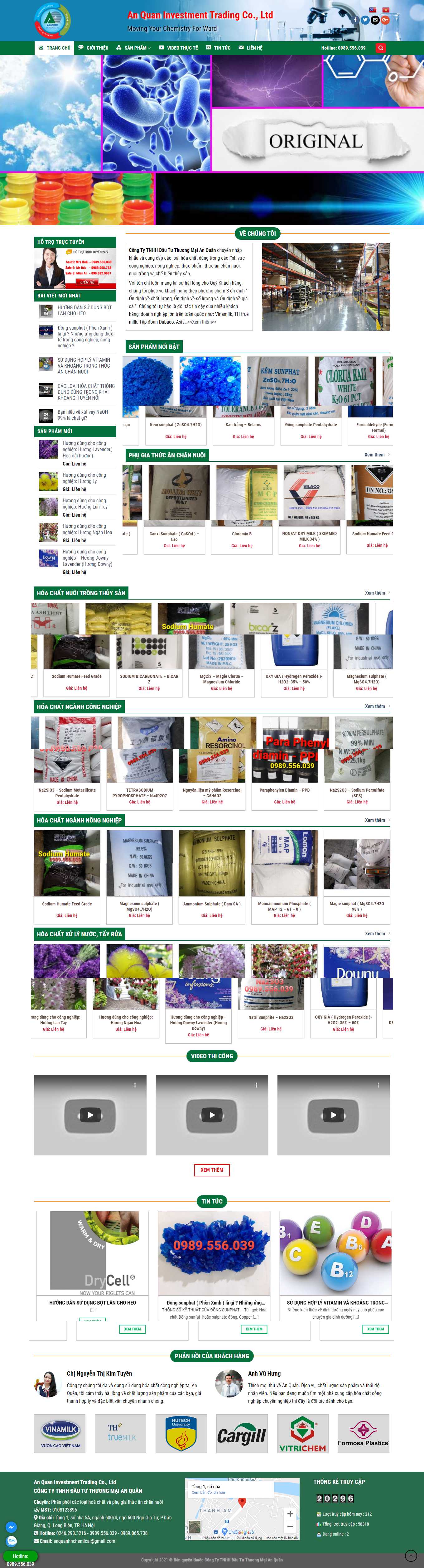 Thiết kế Web quận 4 anquanchem.com