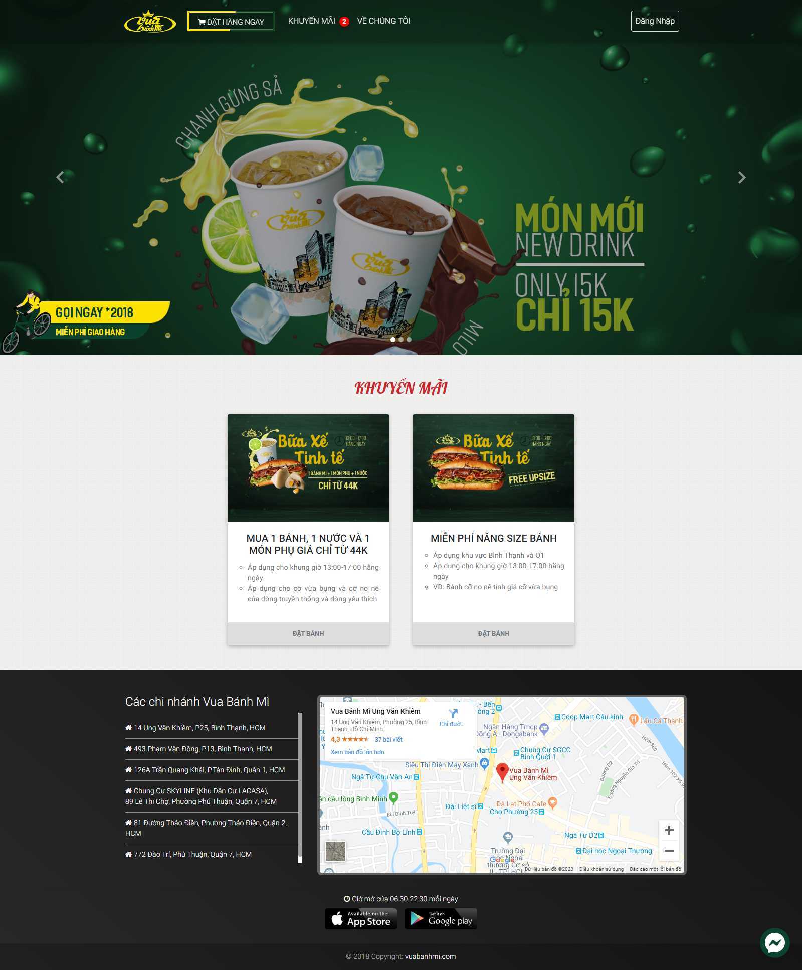 Thiết kế Web huyện thanh oai vuabanhmi.com